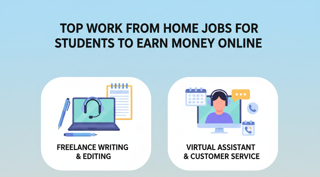 Top Work From Home Jobs for Students to Earn Money Online