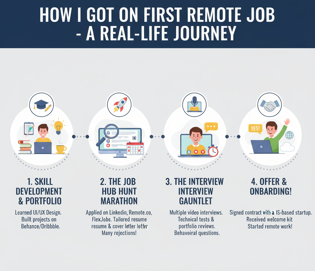 How I Got My First Remote Job – Real-Life Journey
