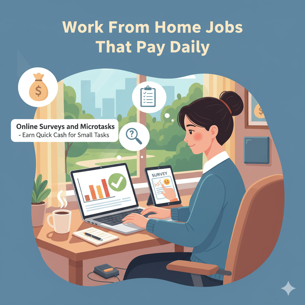 Work From Home Jobs That Pay Daily