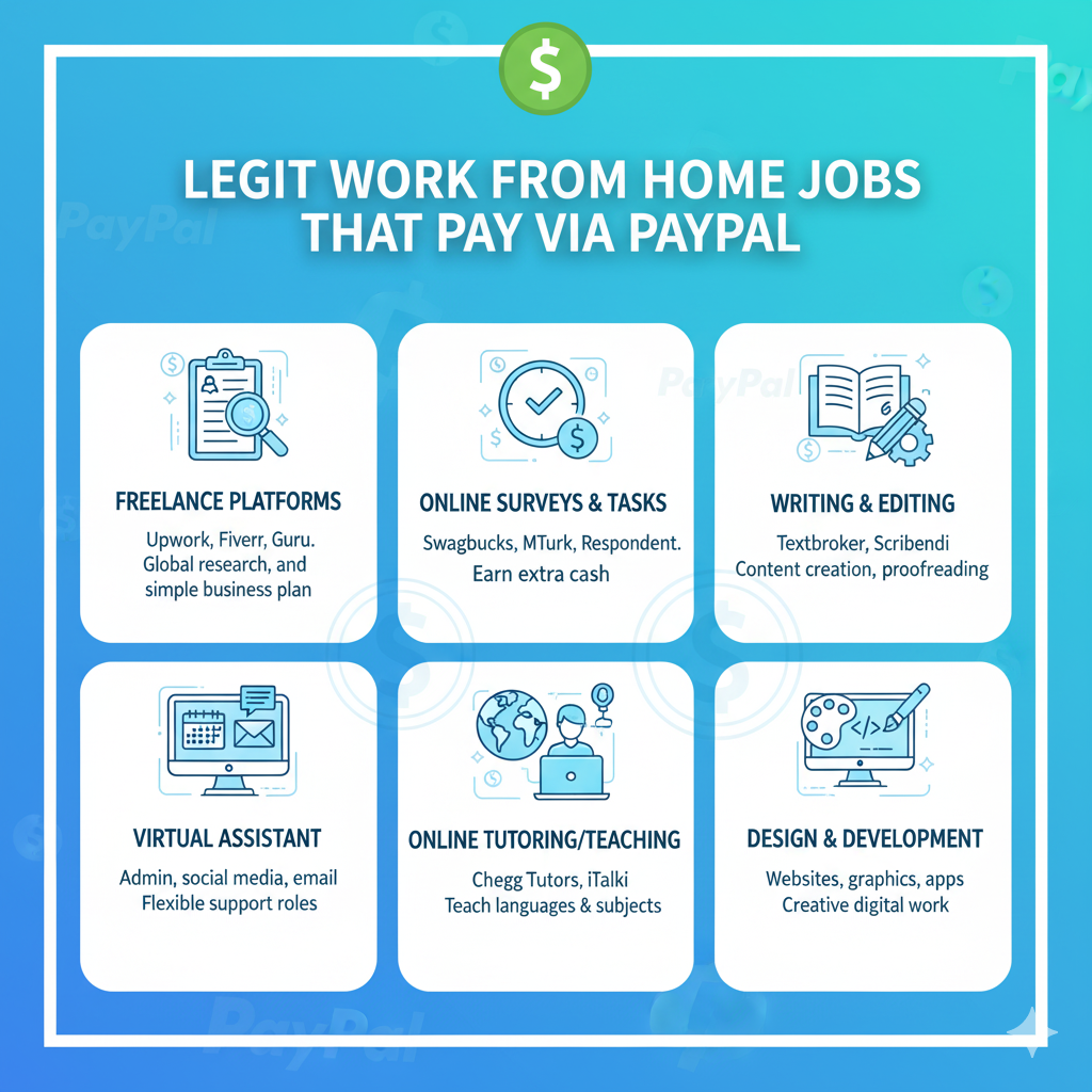 Legit Work From Home Jobs That Pay via PayPal