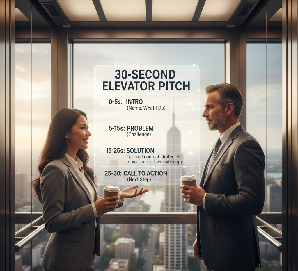 How to prepare a 30-second elevator pitch