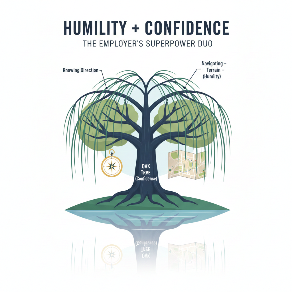 Why employers value humility combined with confidence