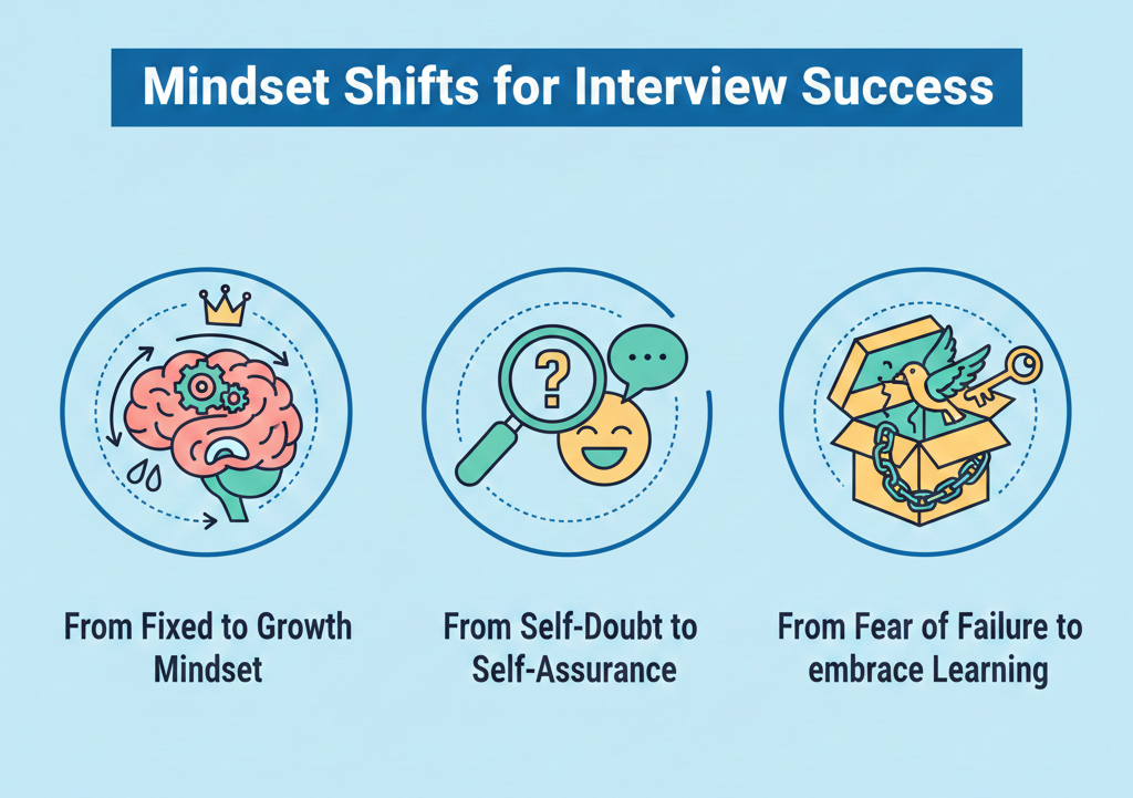 Mindset shifts required to succeed in interviews
