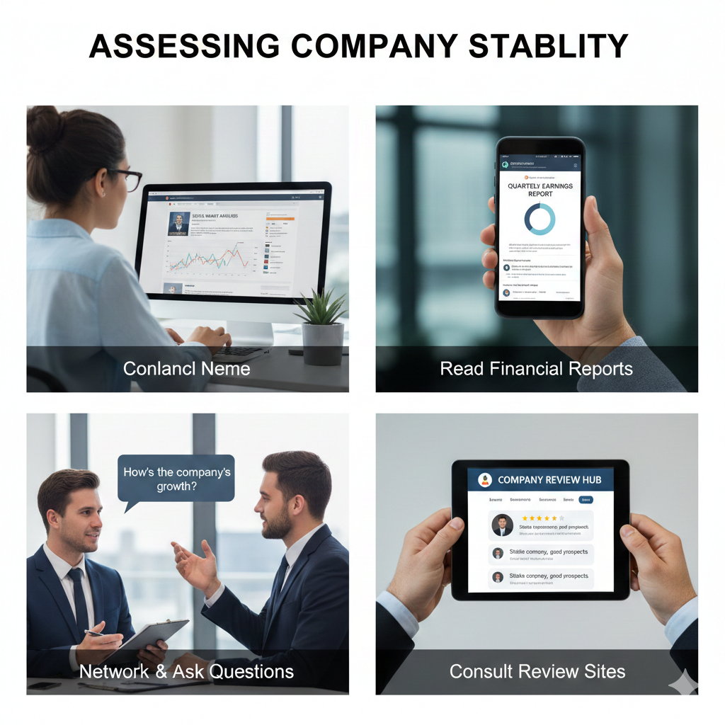 How to check if a company is financially stable before applying