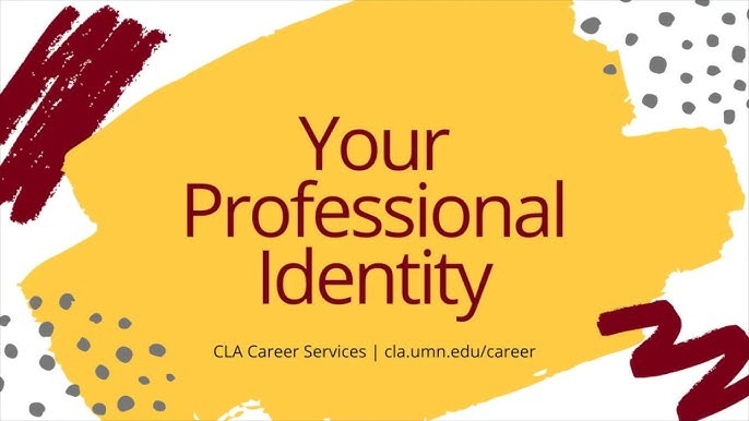 How to develop a strong professional identity