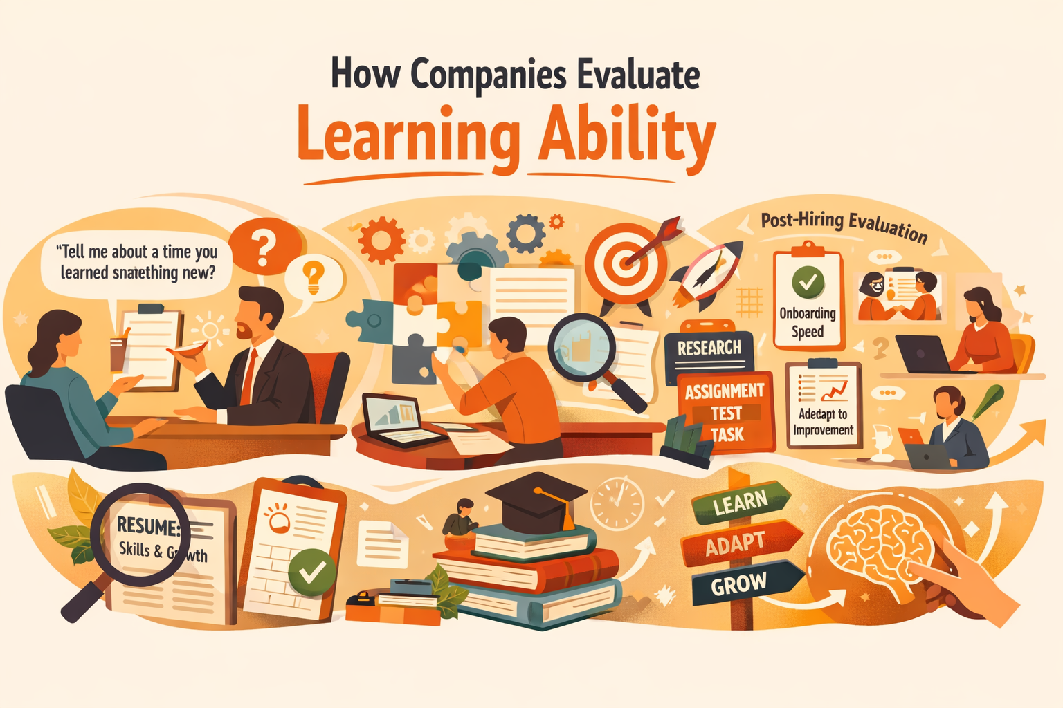 How companies evaluate learning ability
