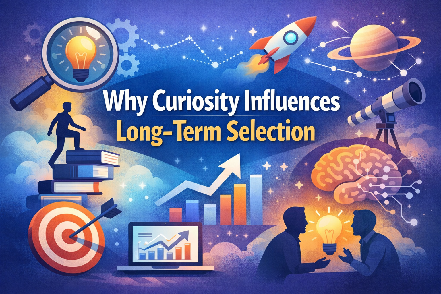 Why curiosity influences long-term selection