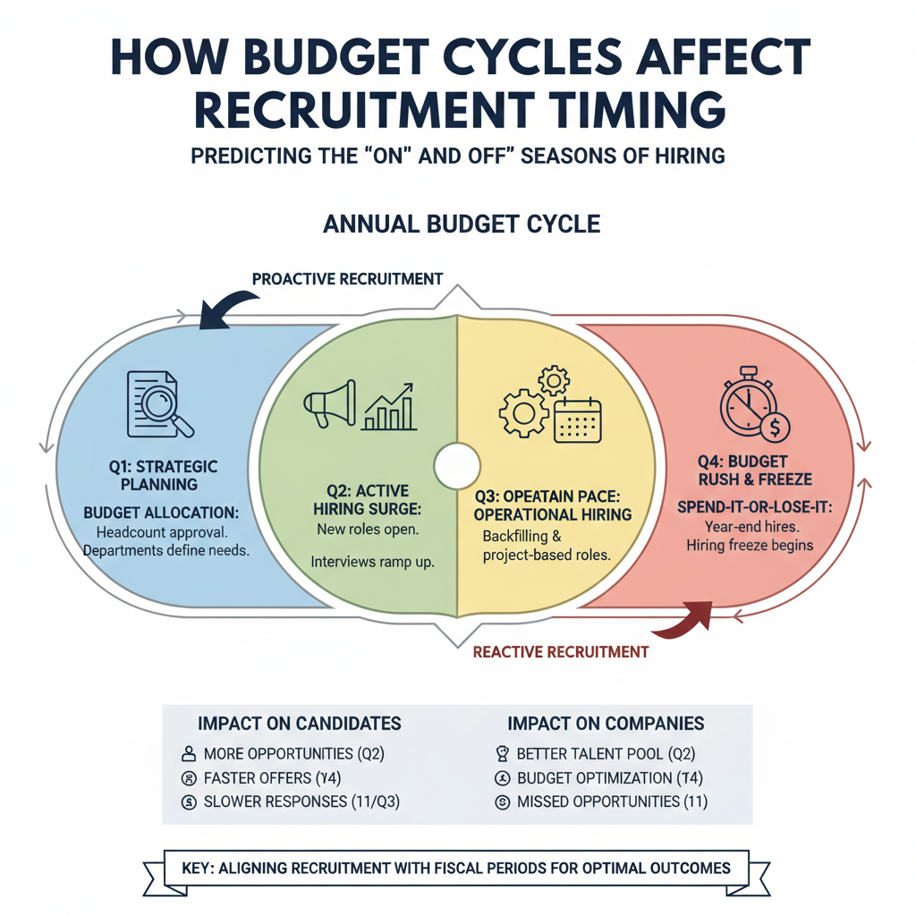 How budget cycles affect recruitment timing