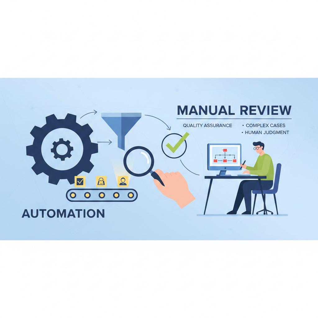 Why manual review still matters after automation