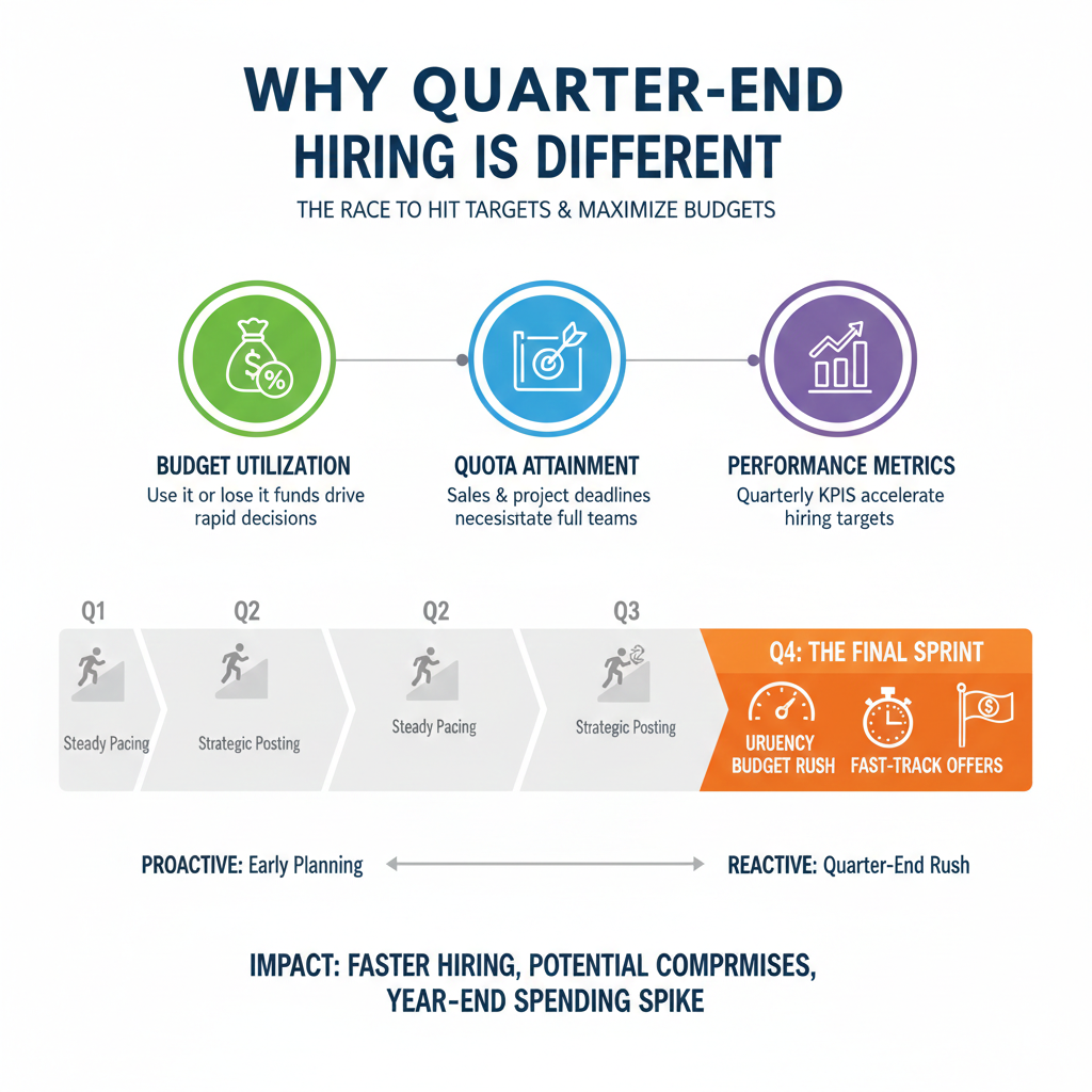 Why quarter-end hiring behaves differently