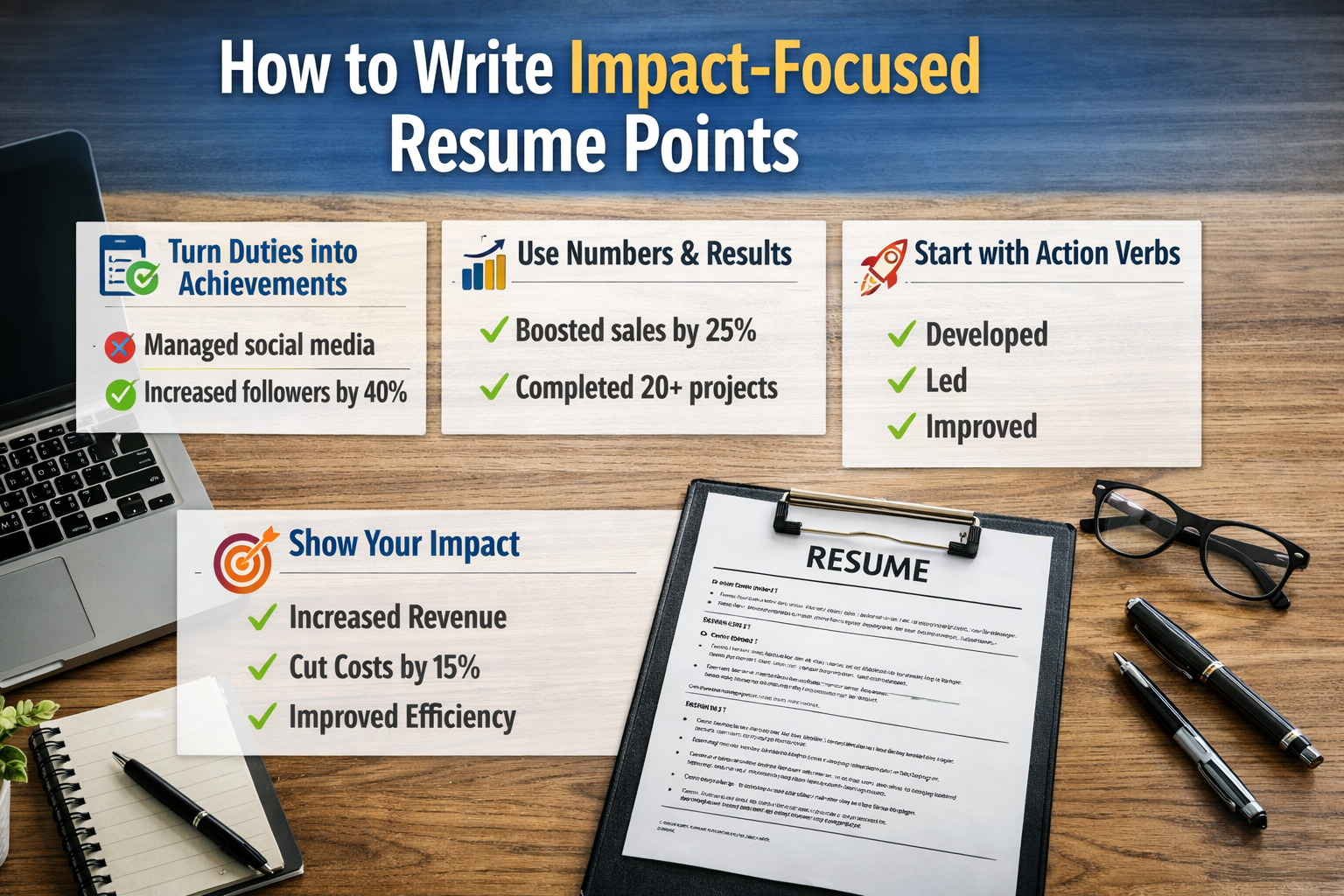 How to Write Impact-Focused Resume Point