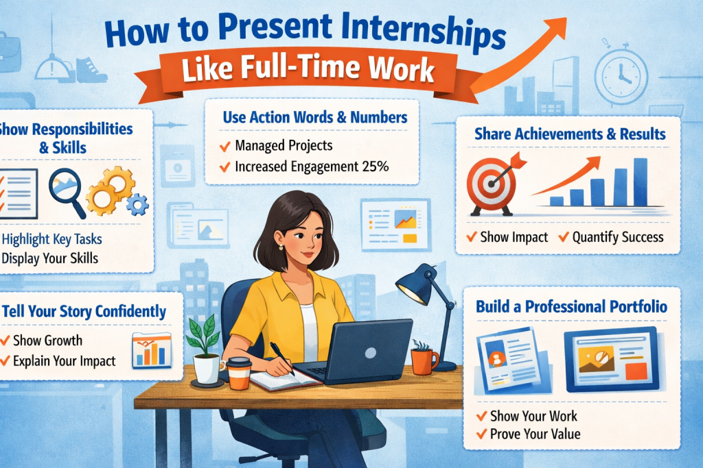 How to Present Internships Like Full-Time Work - Insights | Best Job Tool