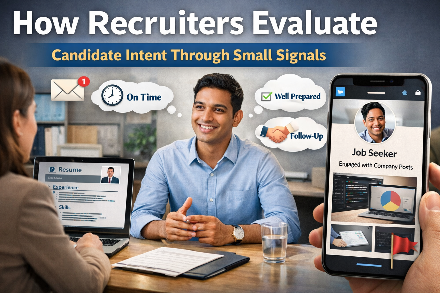 How recruiters evaluate intent through small signals