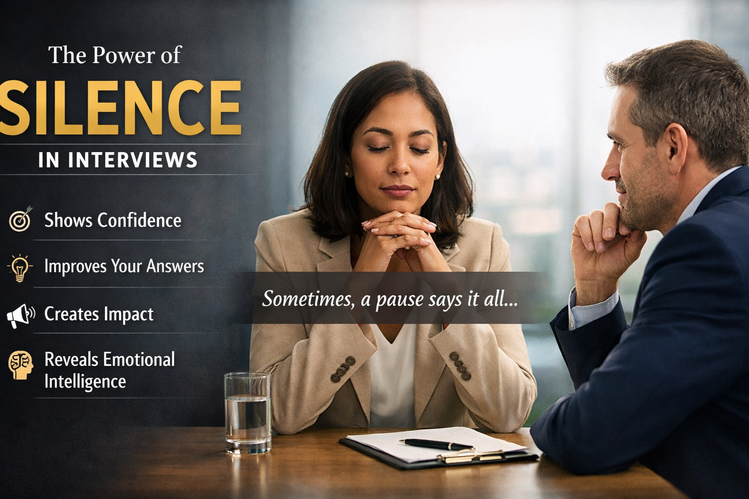 Why silence can be a powerful interview tool