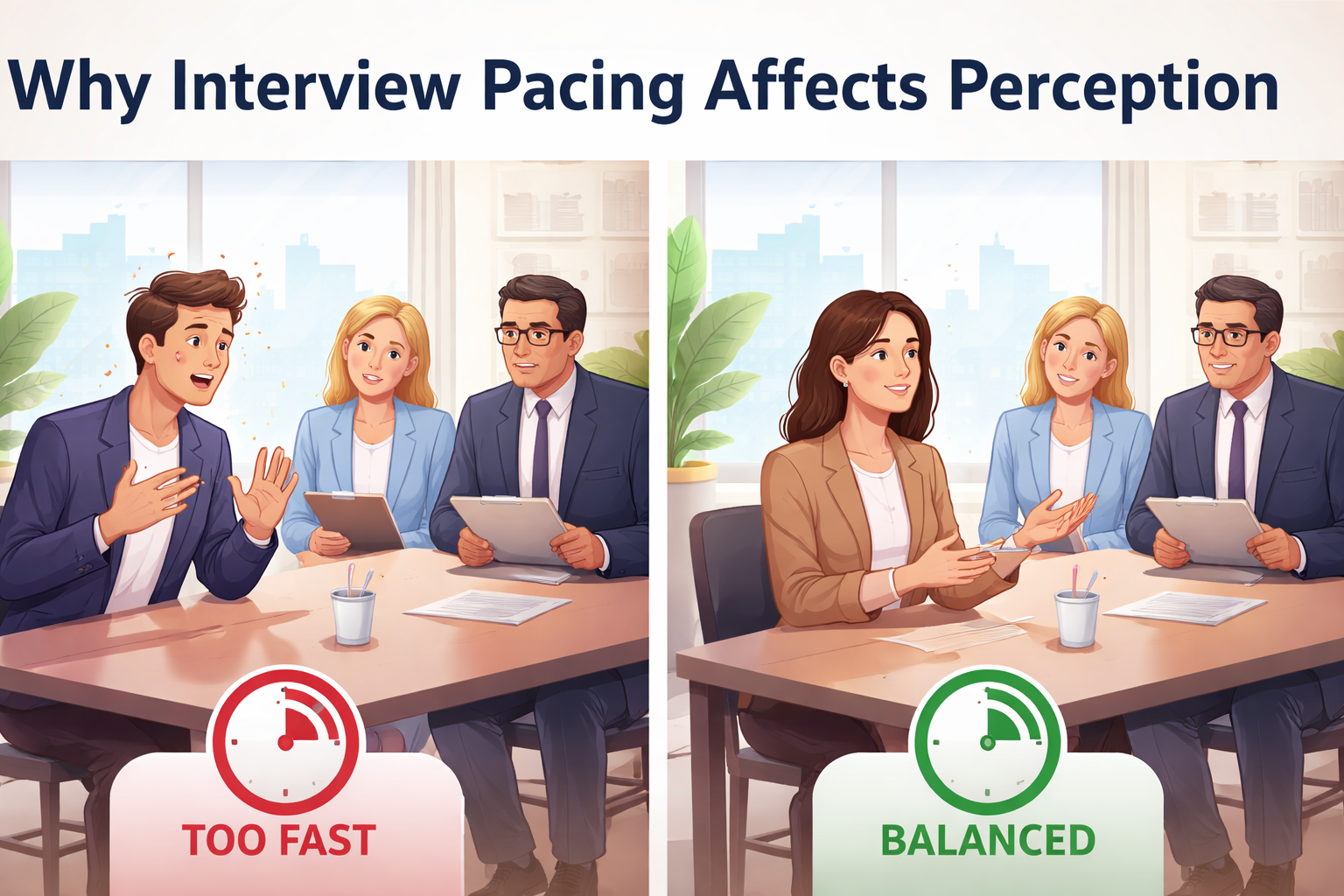 Why Interview Pacing Affects Perception