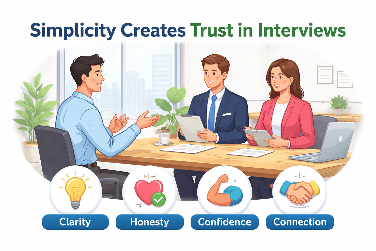 Why simplicity creates trust in interviews