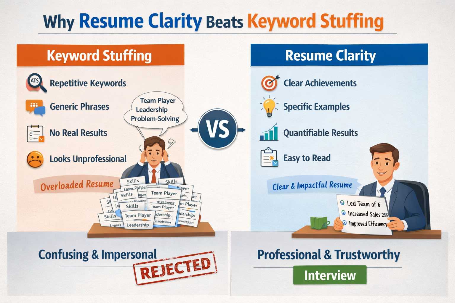 Why resume clarity beats keyword stuffing