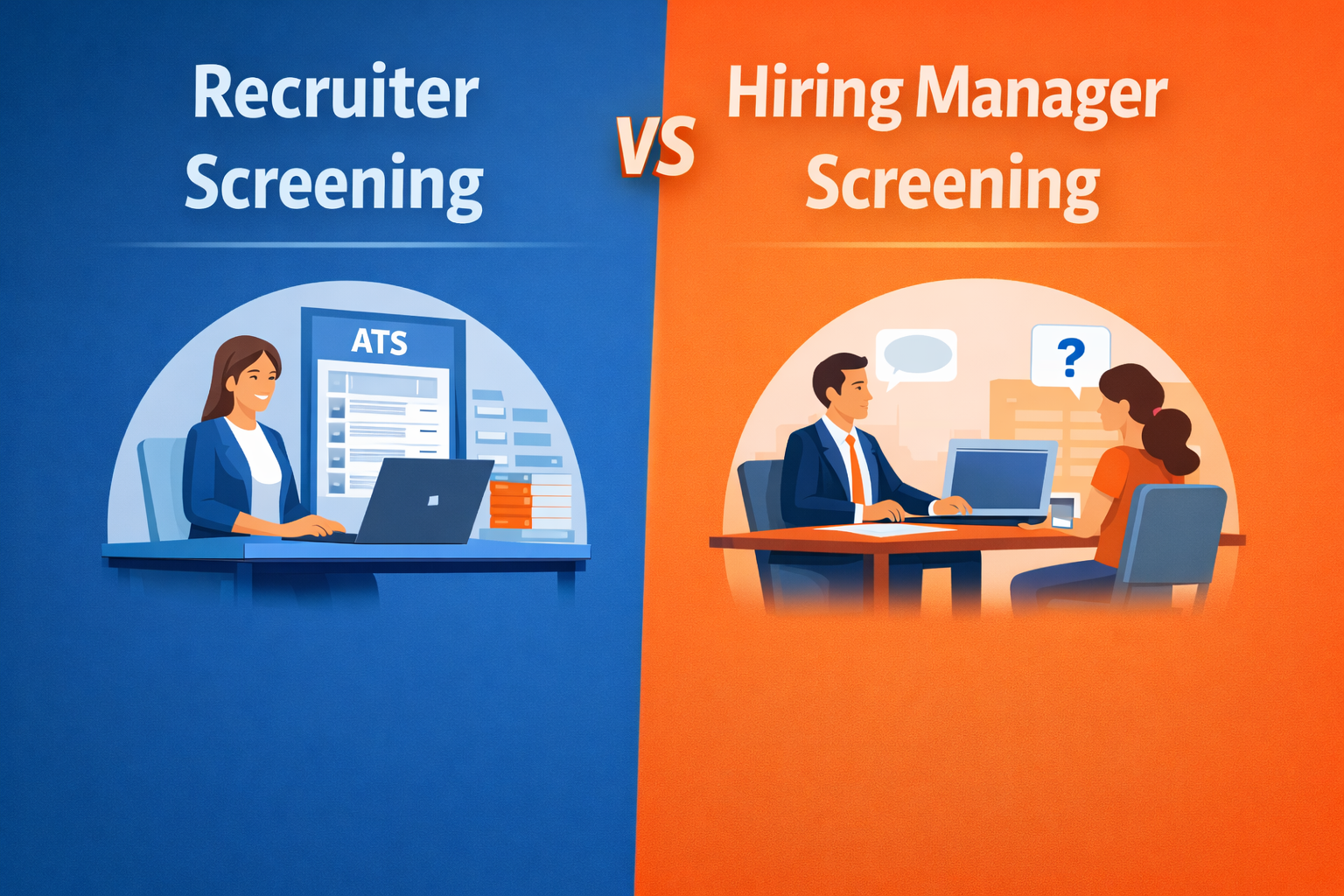 How recruiter screening differs from hiring manager screening