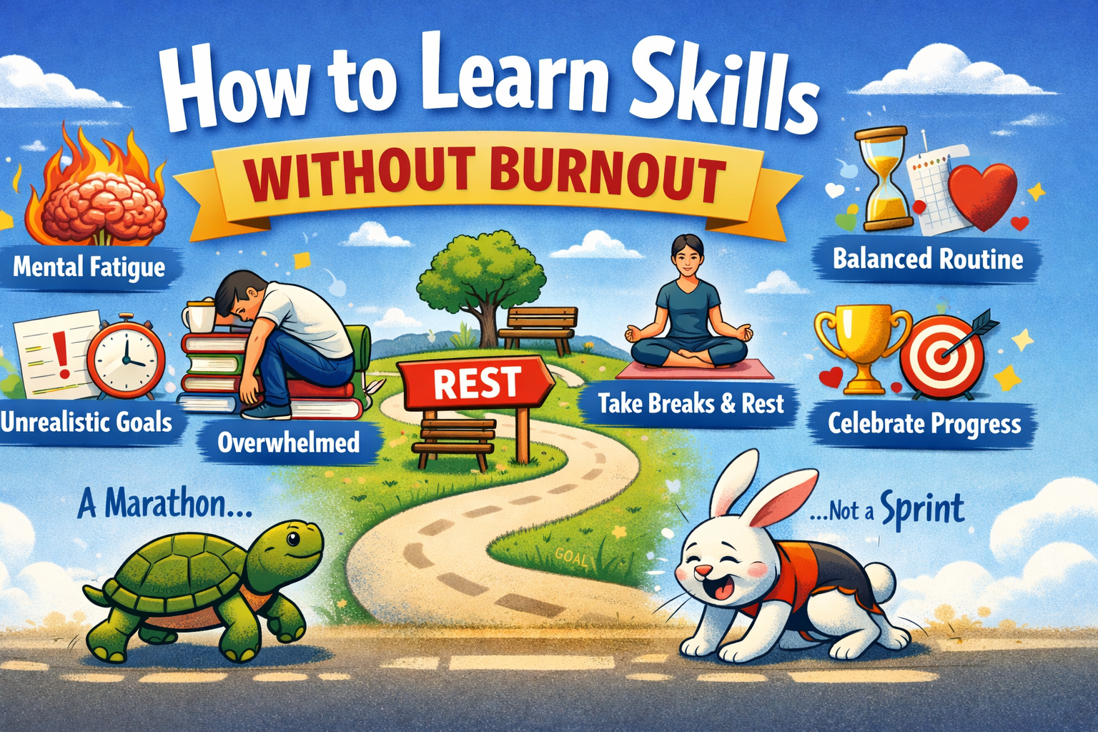 How to learn skills without burnout