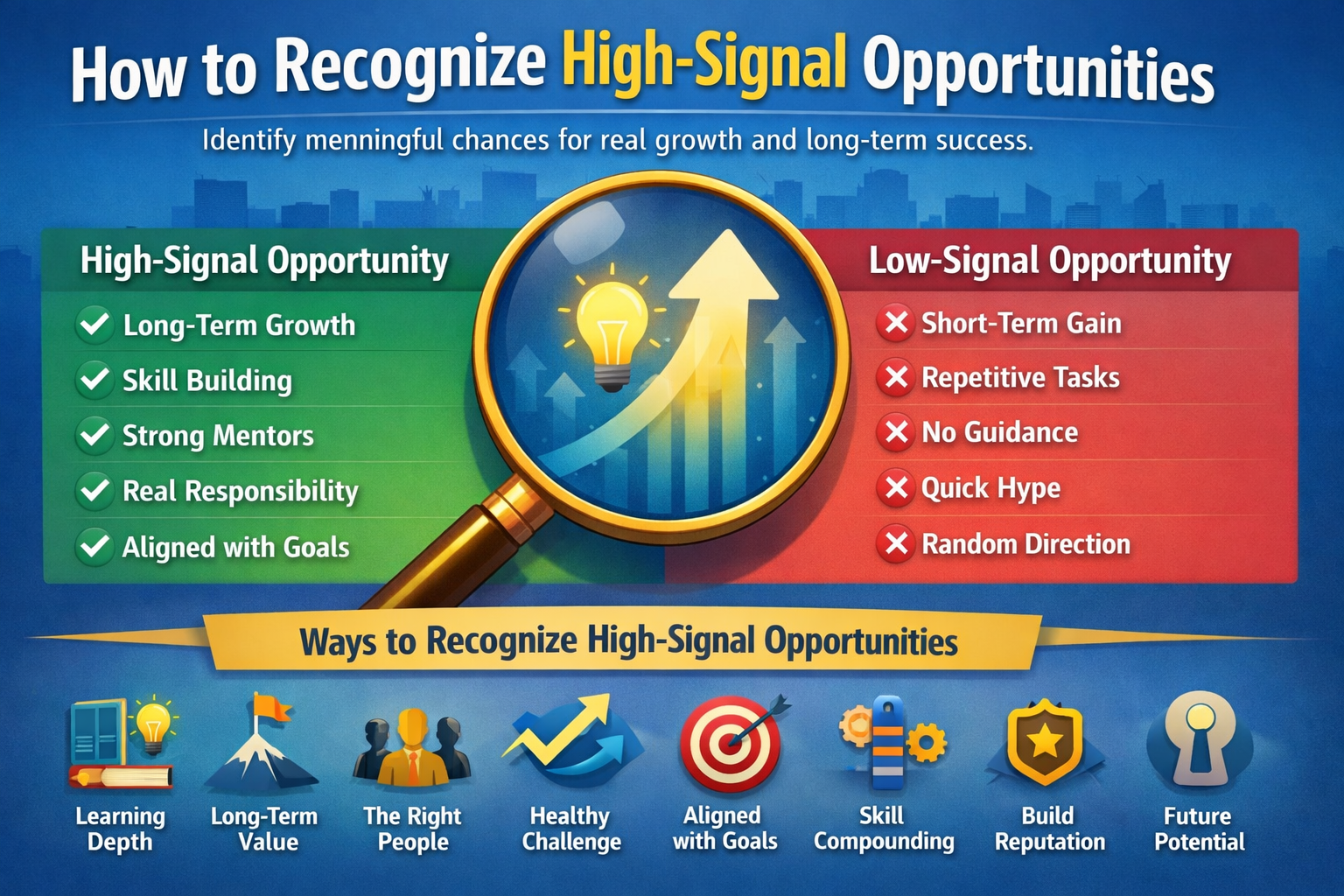 How to Recognize High-Signal Opportunities