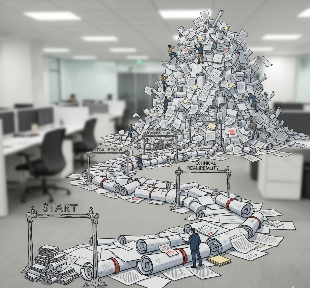 How requirement lists grow during approvals