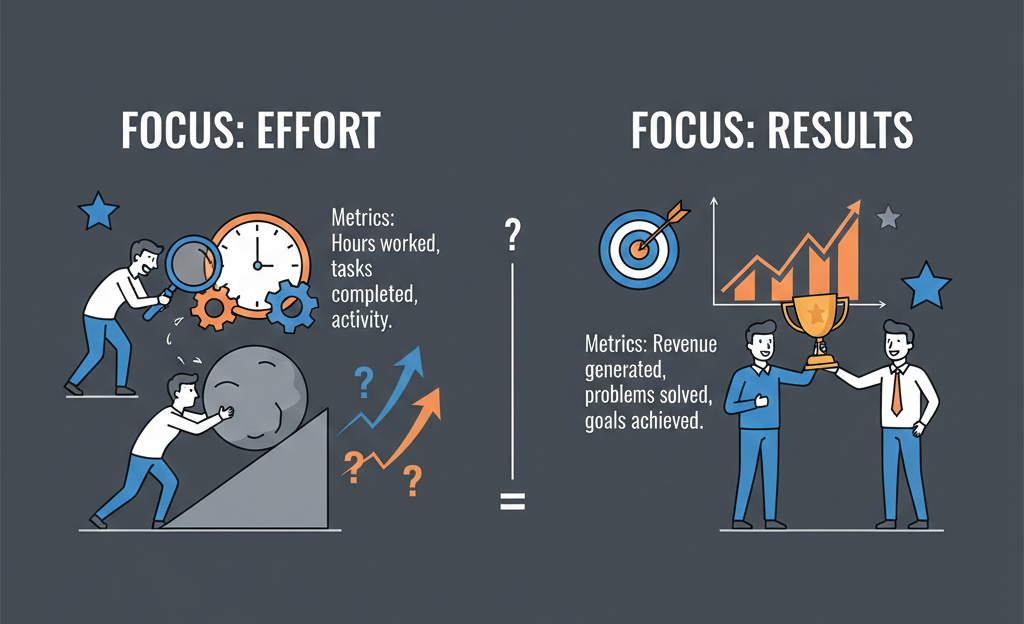 How managers differentiate effort from results