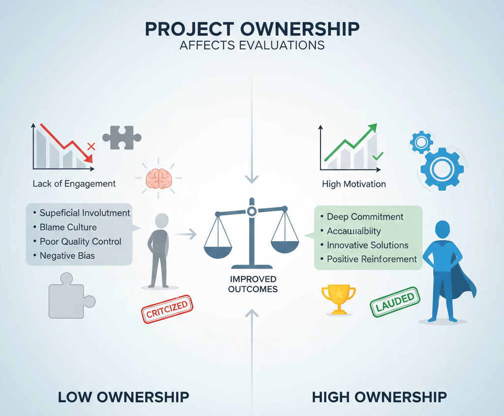 How project ownership affects evaluations