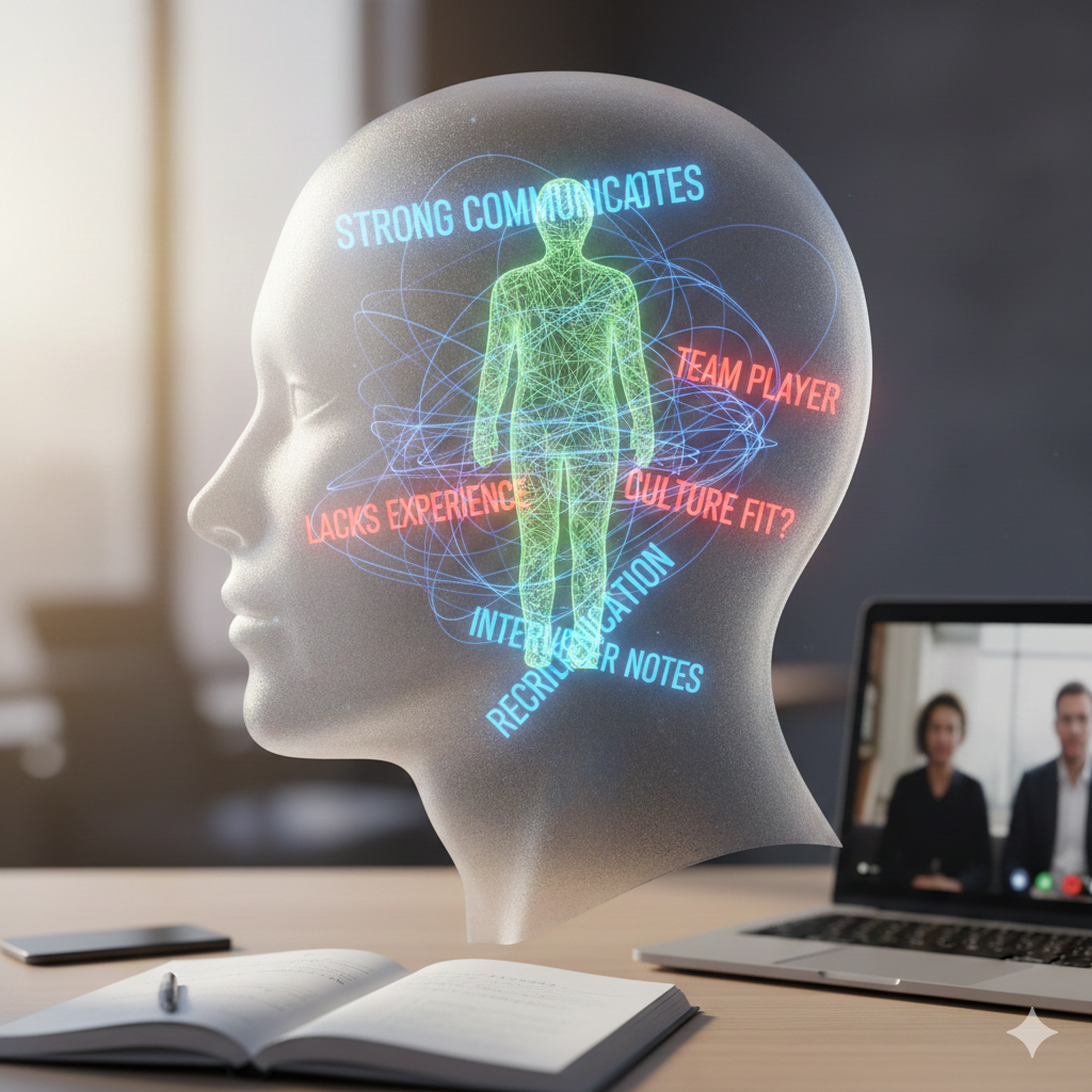 How recruiter notes shape interview perception