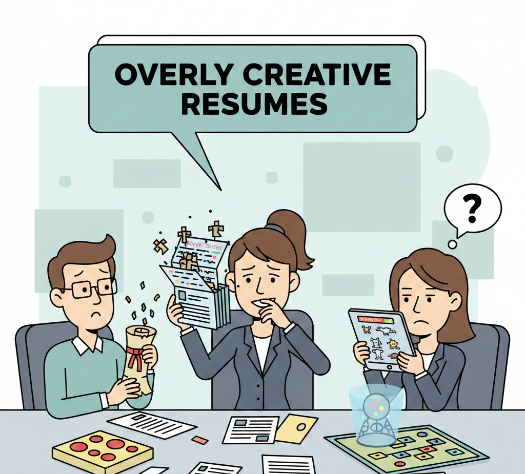 How recruiters react to overly creative resumes