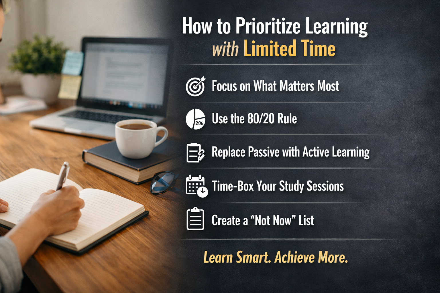 How to prioritize learning with limited time