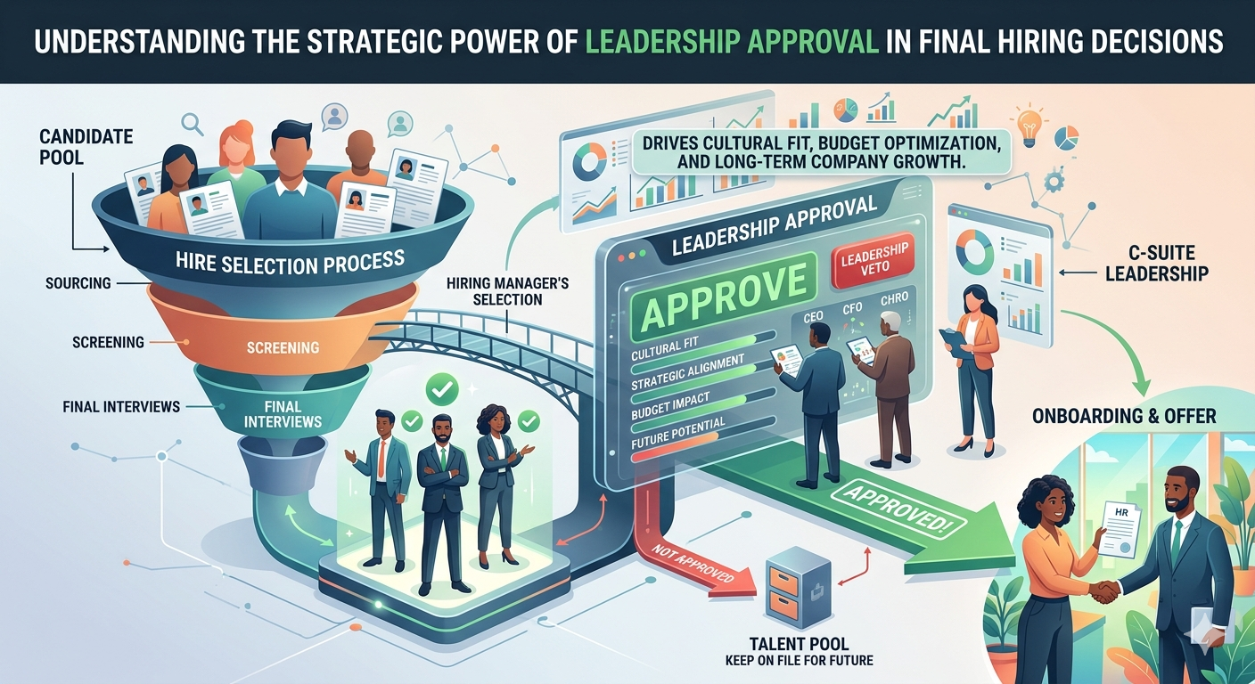 How leadership approval impacts final hiring decisions