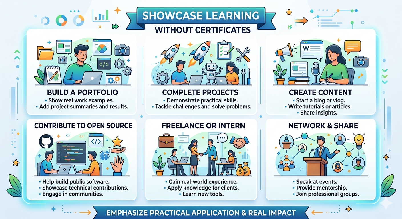 How to Showcase Learning Without Certificates