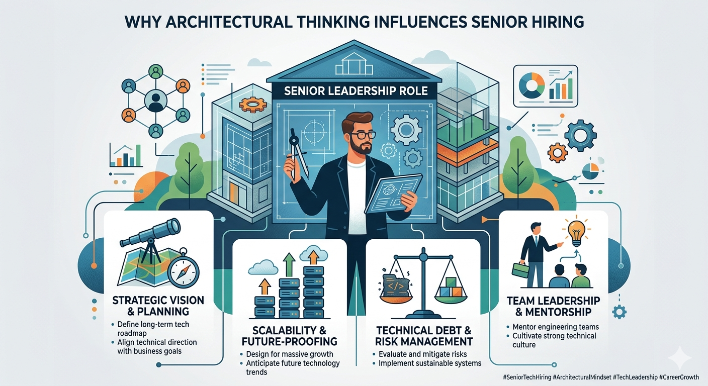 Why architectural thinking influences senior hiring
