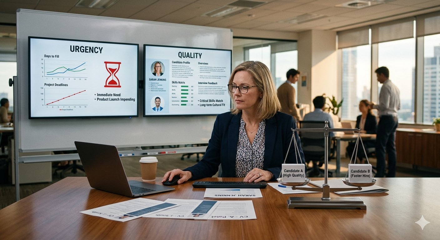 How hiring managers balance urgency with candidate quality