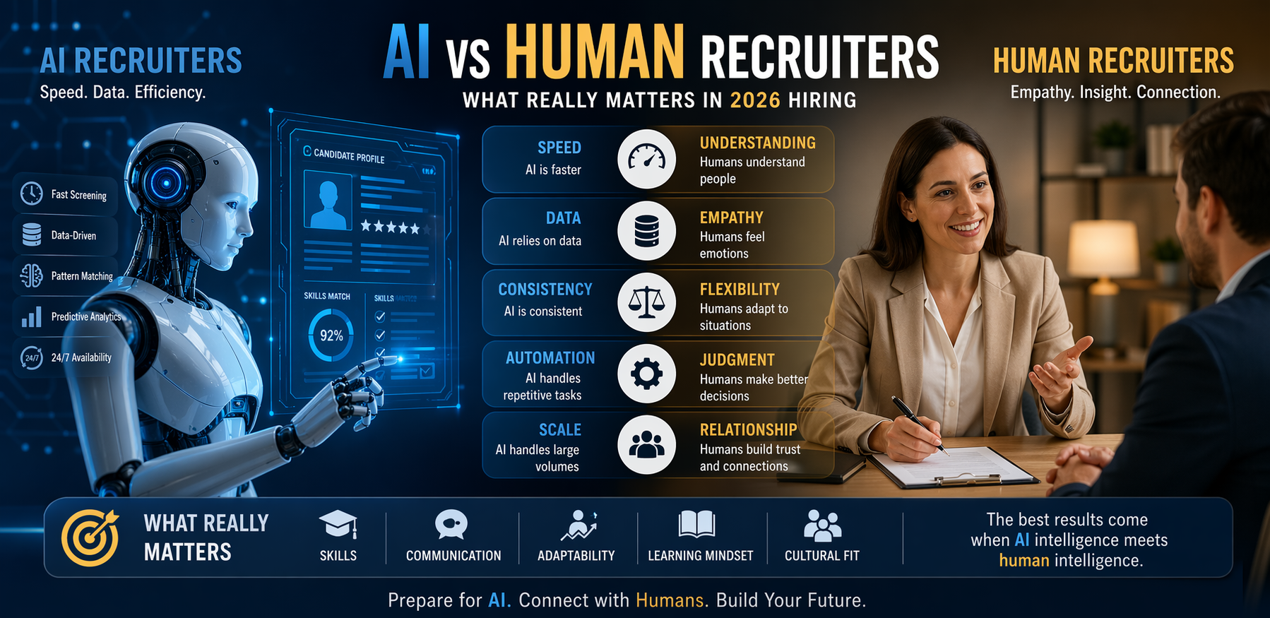 AI vs Human Recruiters: What Really Matters in 2026 Hiring