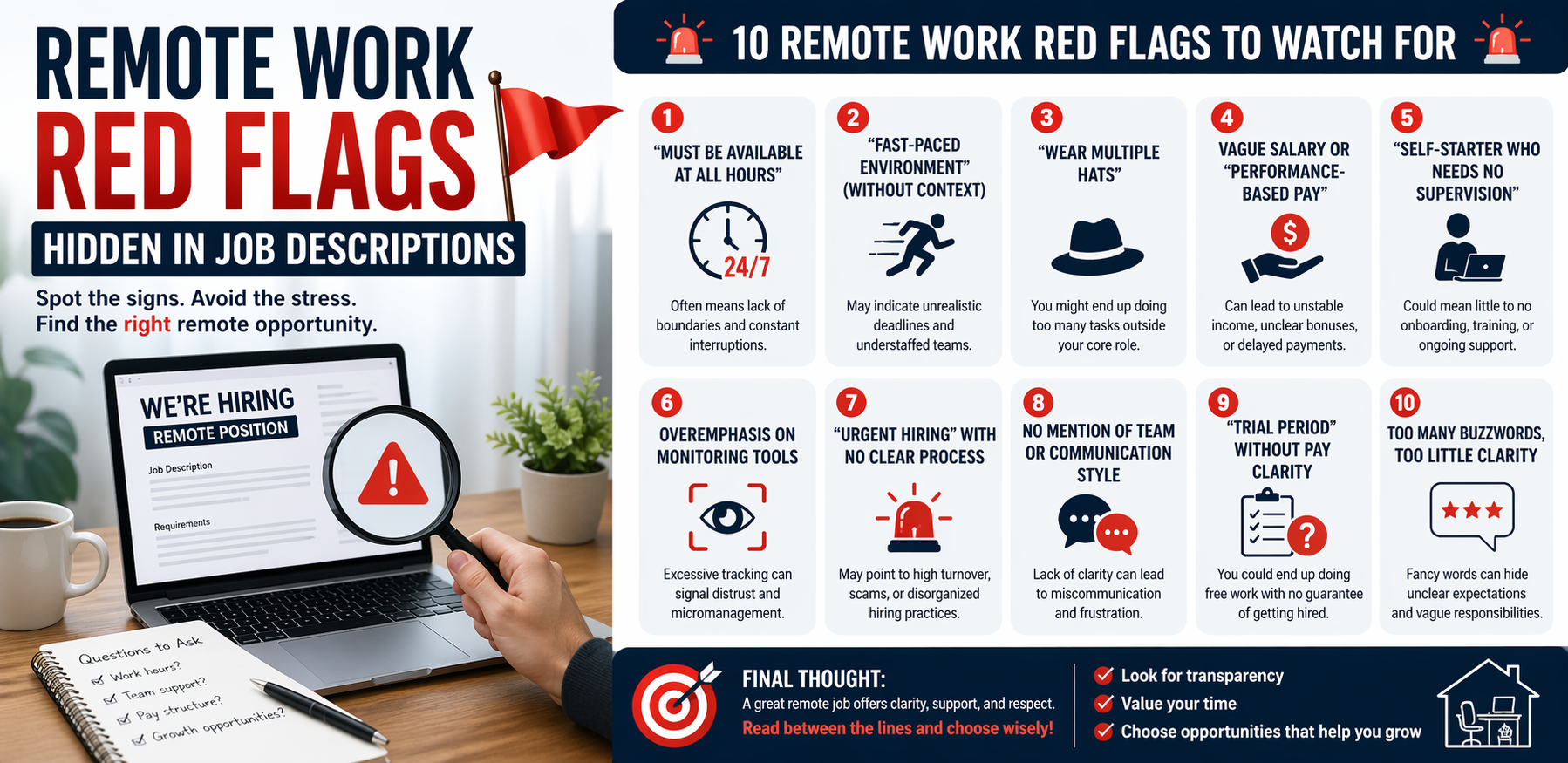 Remote Work Red Flags Hidden in Job Descriptions