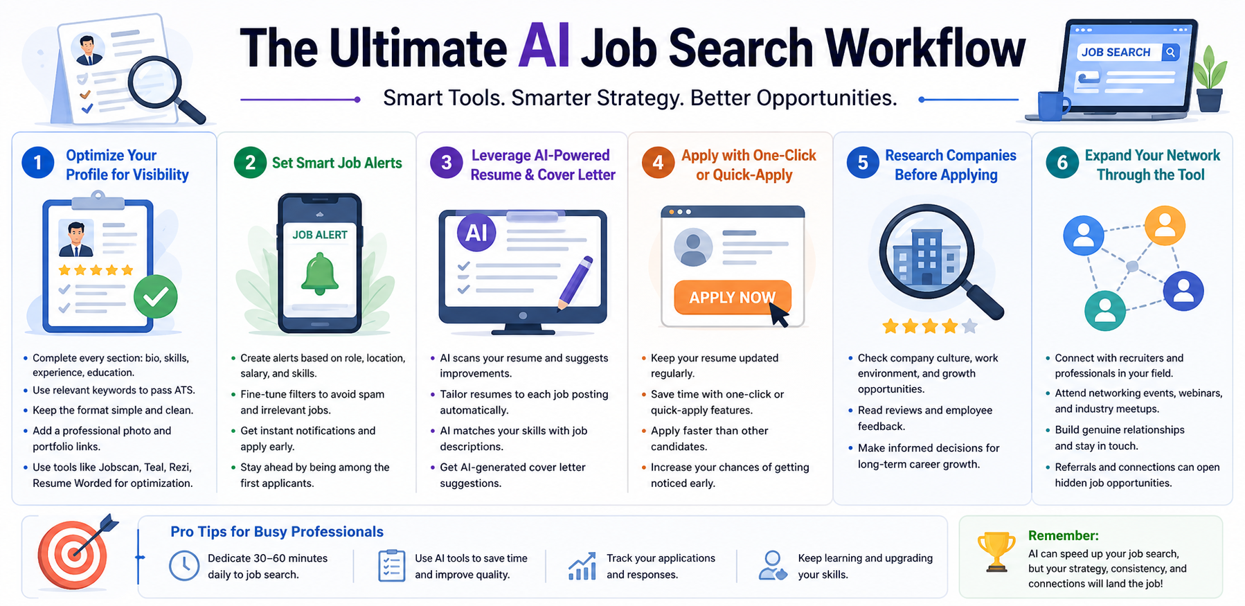 The Ultimate AI Job Search Workflow for Busy Professionals