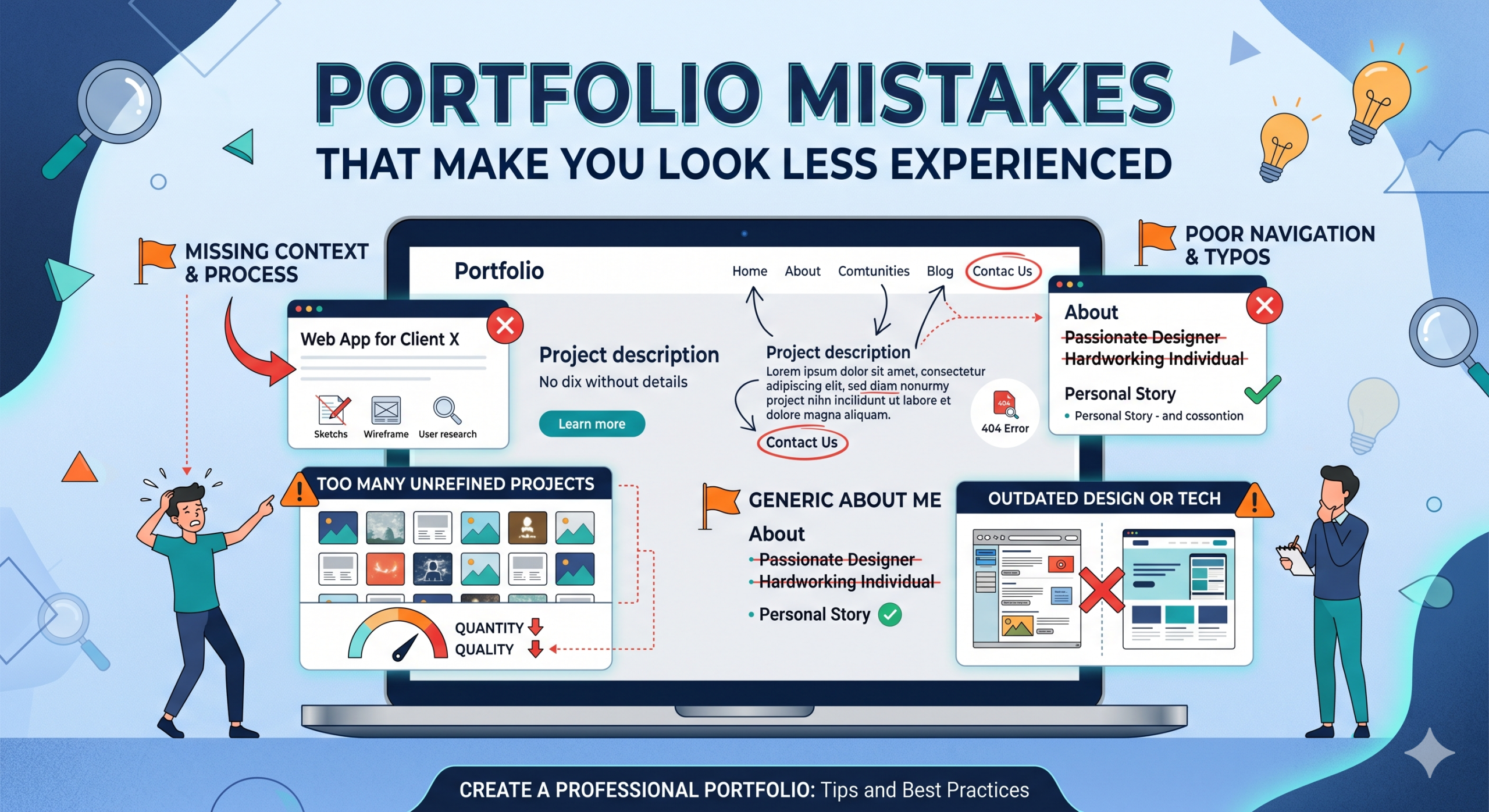 Portfolio Mistakes That Make You Look Less Experienced