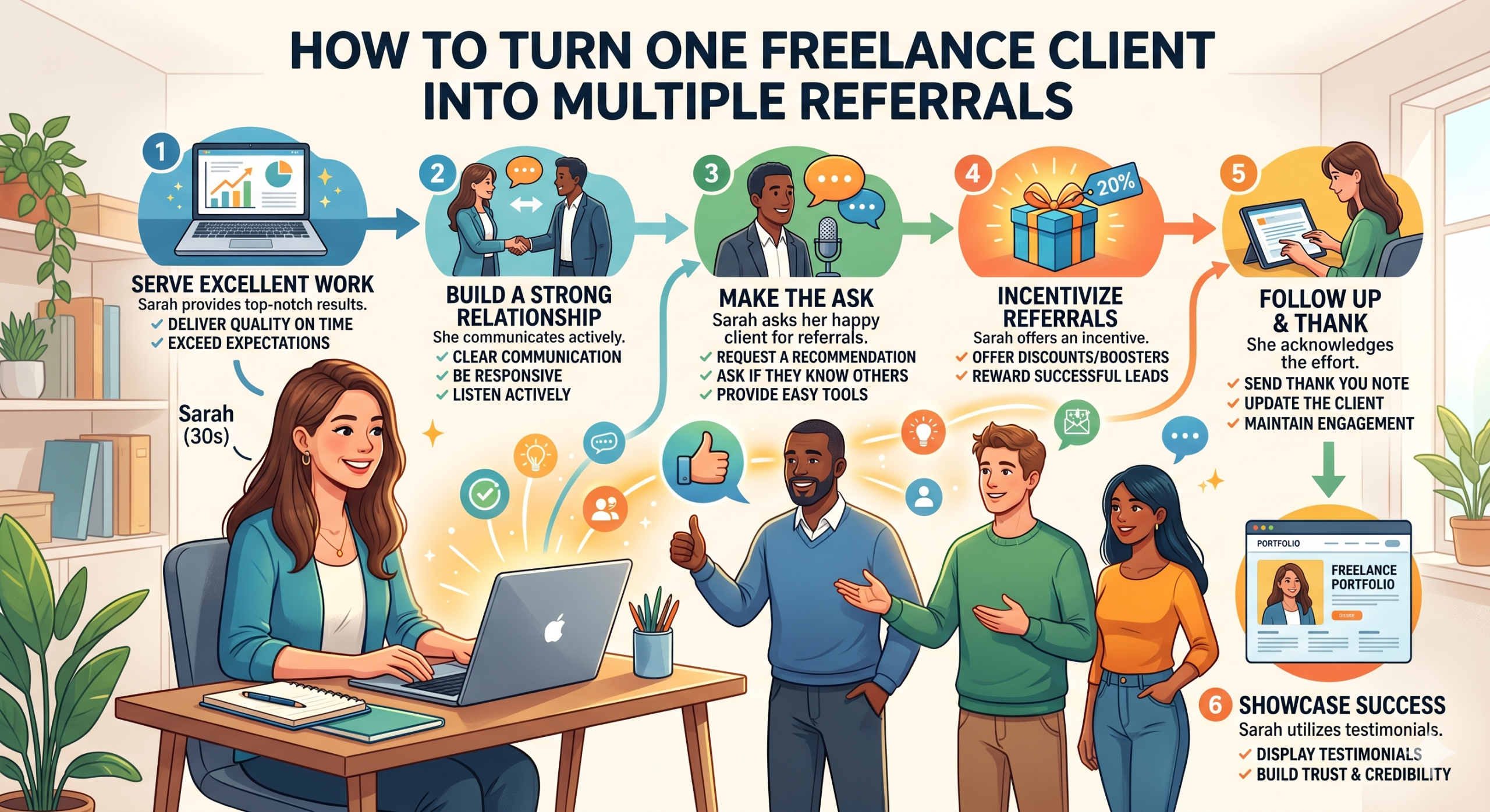 How to Turn One Freelance Client Into Multiple Referrals