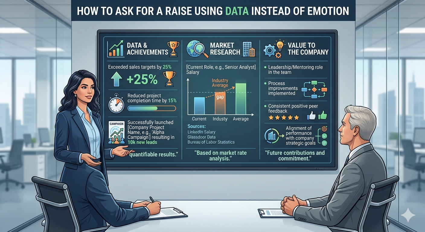 How to Ask for a Raise Using Data Instead of Emotion