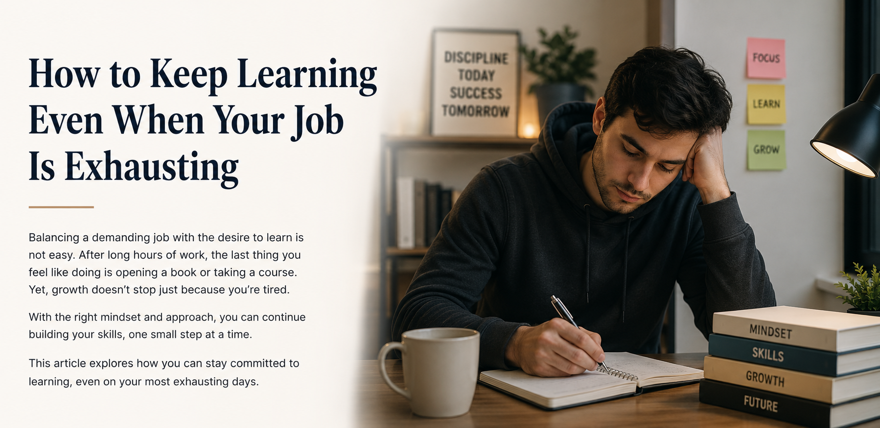 How to Keep Learning Even When Your Job Is Exhausting