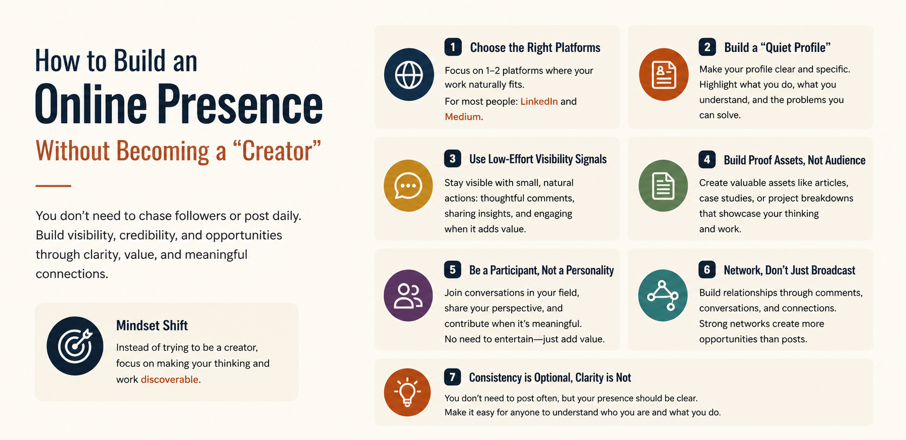 How to Build an Online Presence Without Becoming a “Creator”