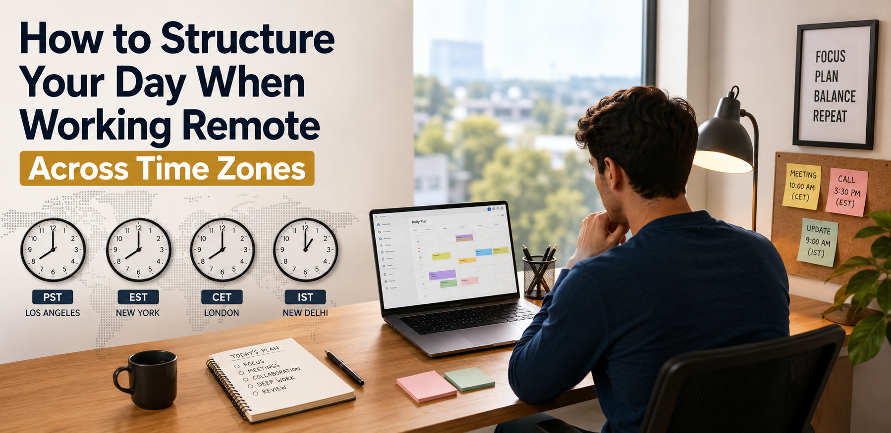 Structure Your Day When Working Remote Across Time Zones