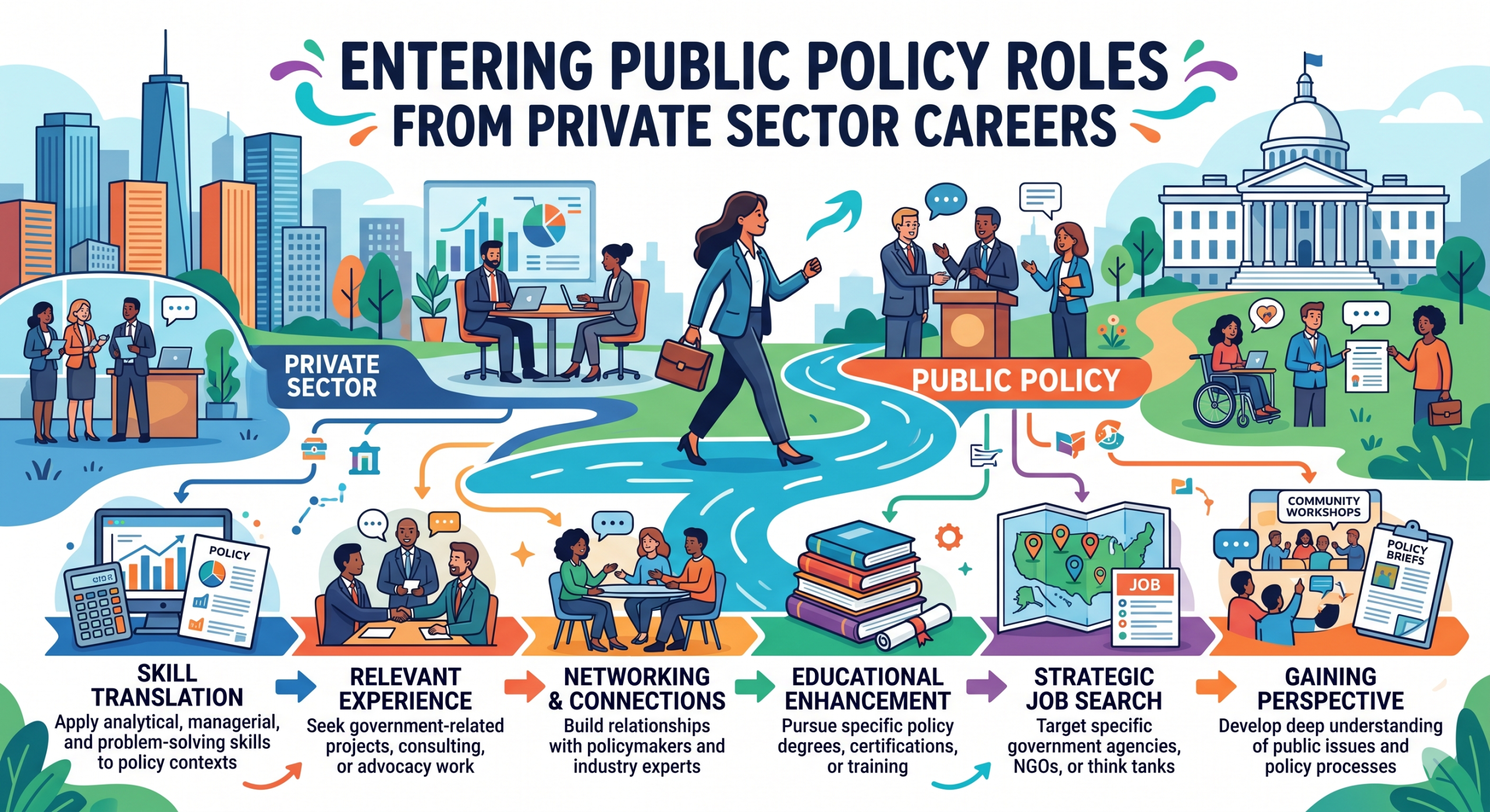 How to Enter Public Policy Roles From Private Sector Careers