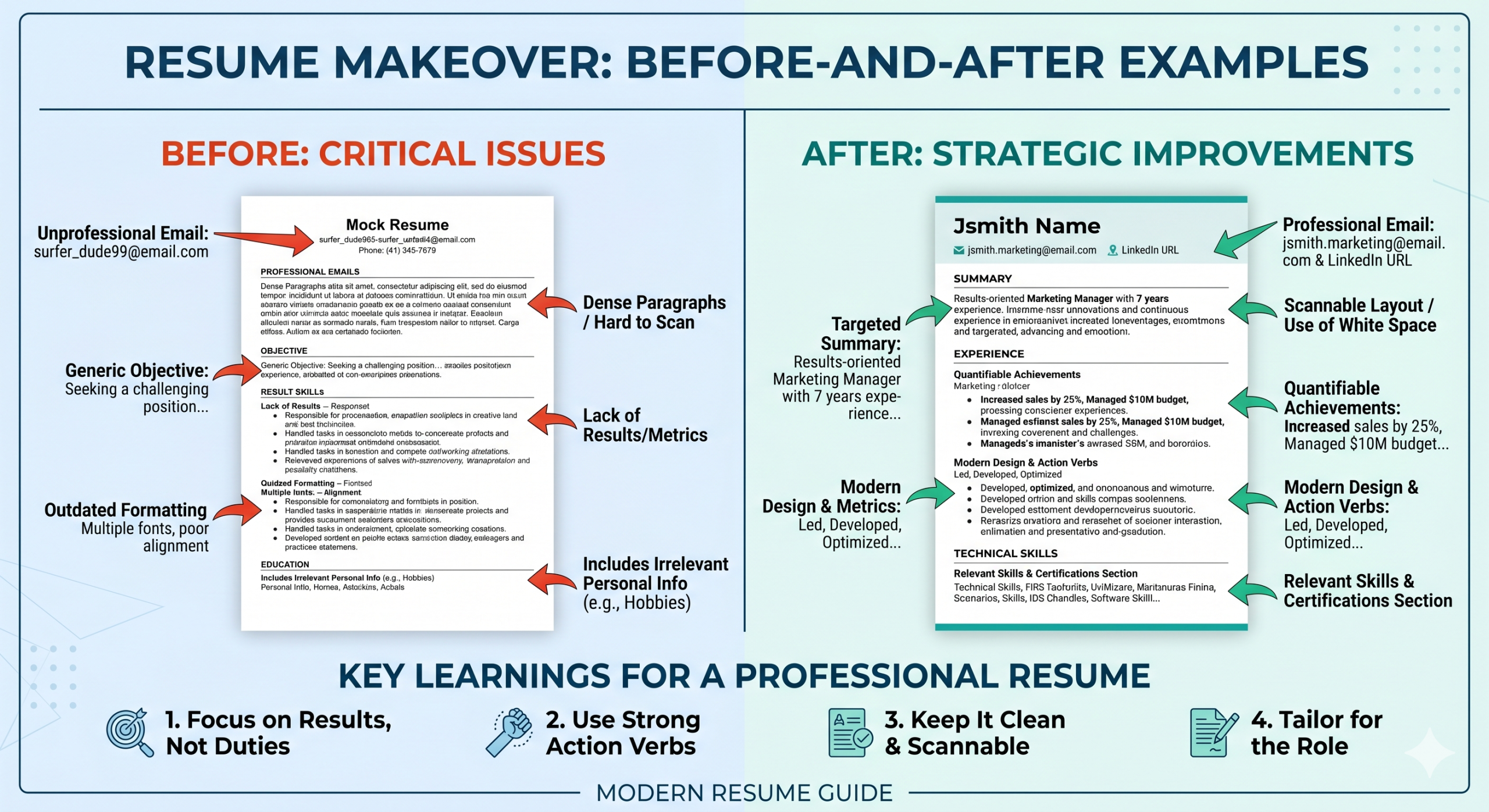 Resume Makeover Examples You Can Learn From